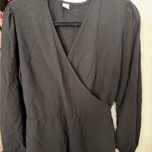 Old Navy Black Long Sleeve Dress